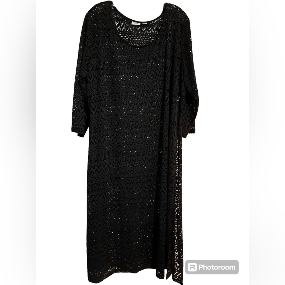 Cato Woman Lace Sheer Cover Up Swim Top Dress 22/24W